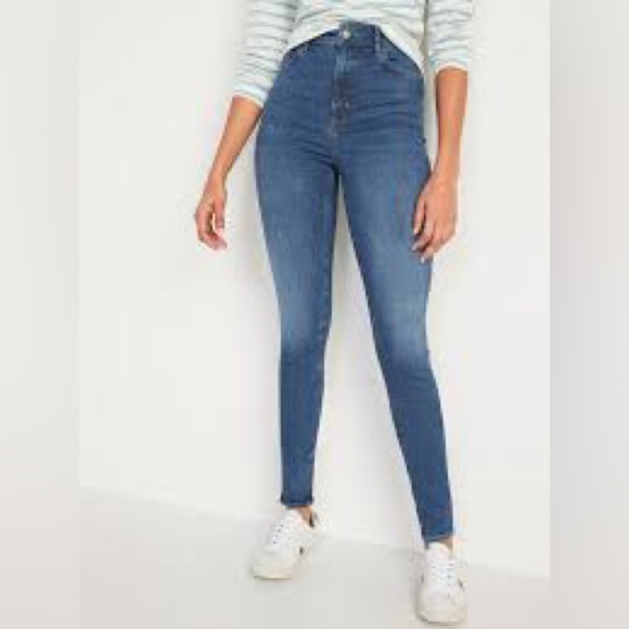 Old Navy Super Skinny Ankle Jeans High Rise Size 4 - Picture 1 of 5